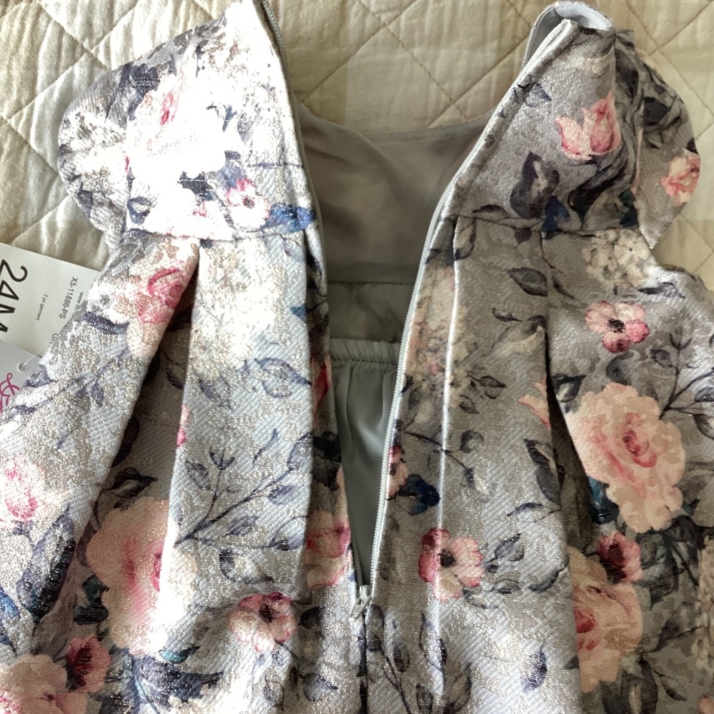 Bonnie Jean Bow Front Jacquard Dress (Baby) 24M - Picture 6 of 9